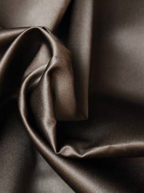 Chocolate Polyester Duchess Satin - P42