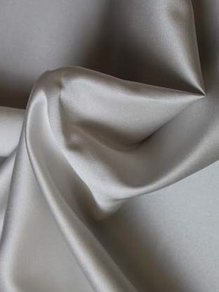 Winter White Polyester Duchess Satin - P42