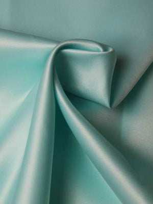 Aqua Polyester Lightweight Duchess Satin - P44