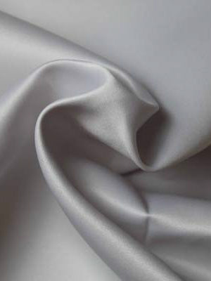 Silver Polyester Lightweight Duchess Satin - P44