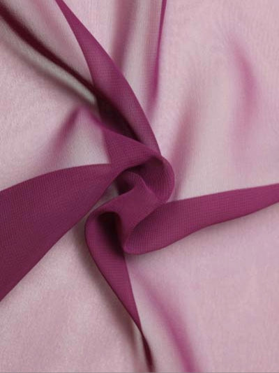 Burgundy Poly Chiffon - P58