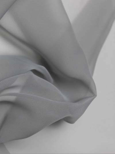 Silver Poly Chiffon - P58