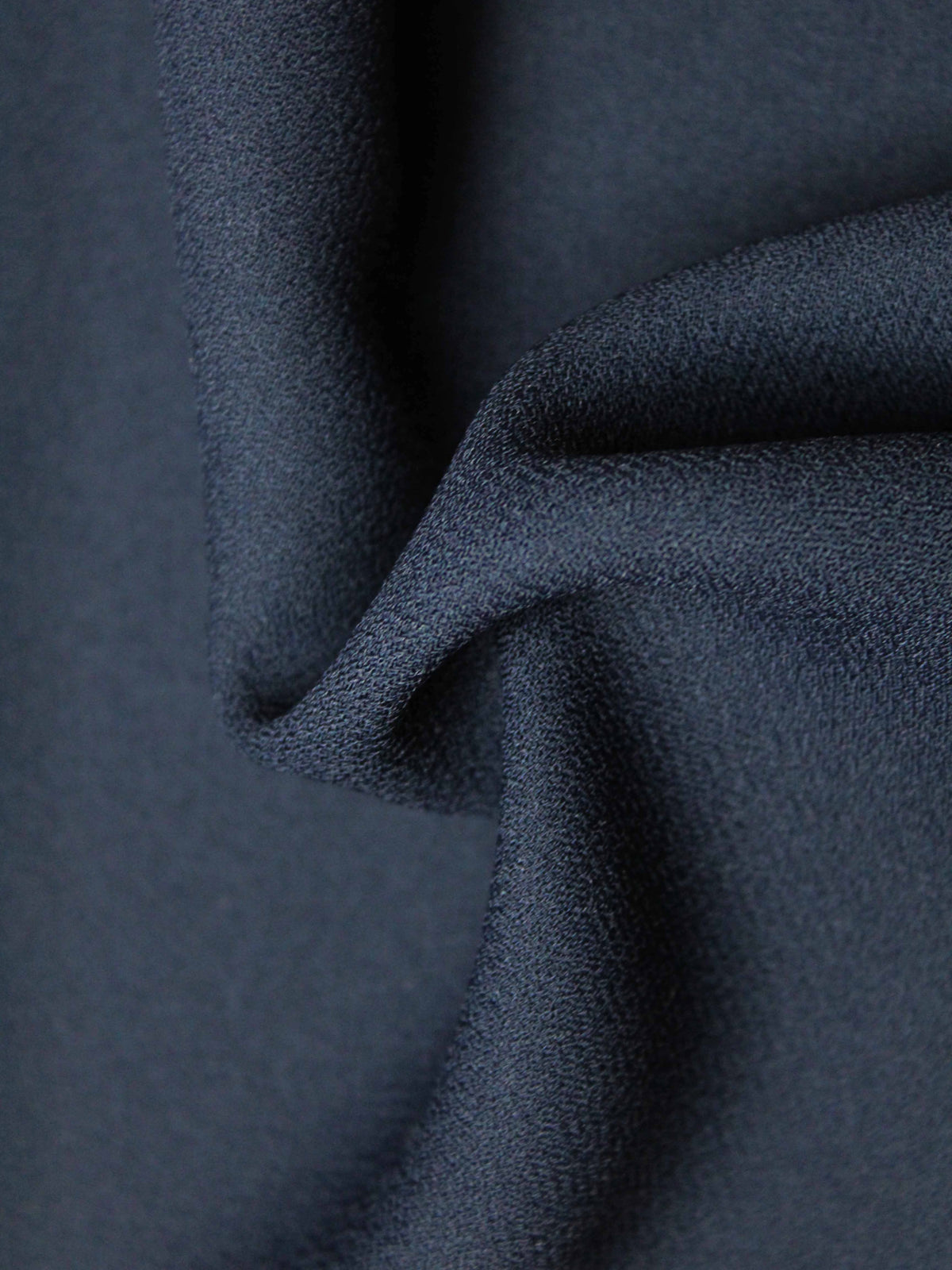 Navy M/Wt Poly Crepe - P59