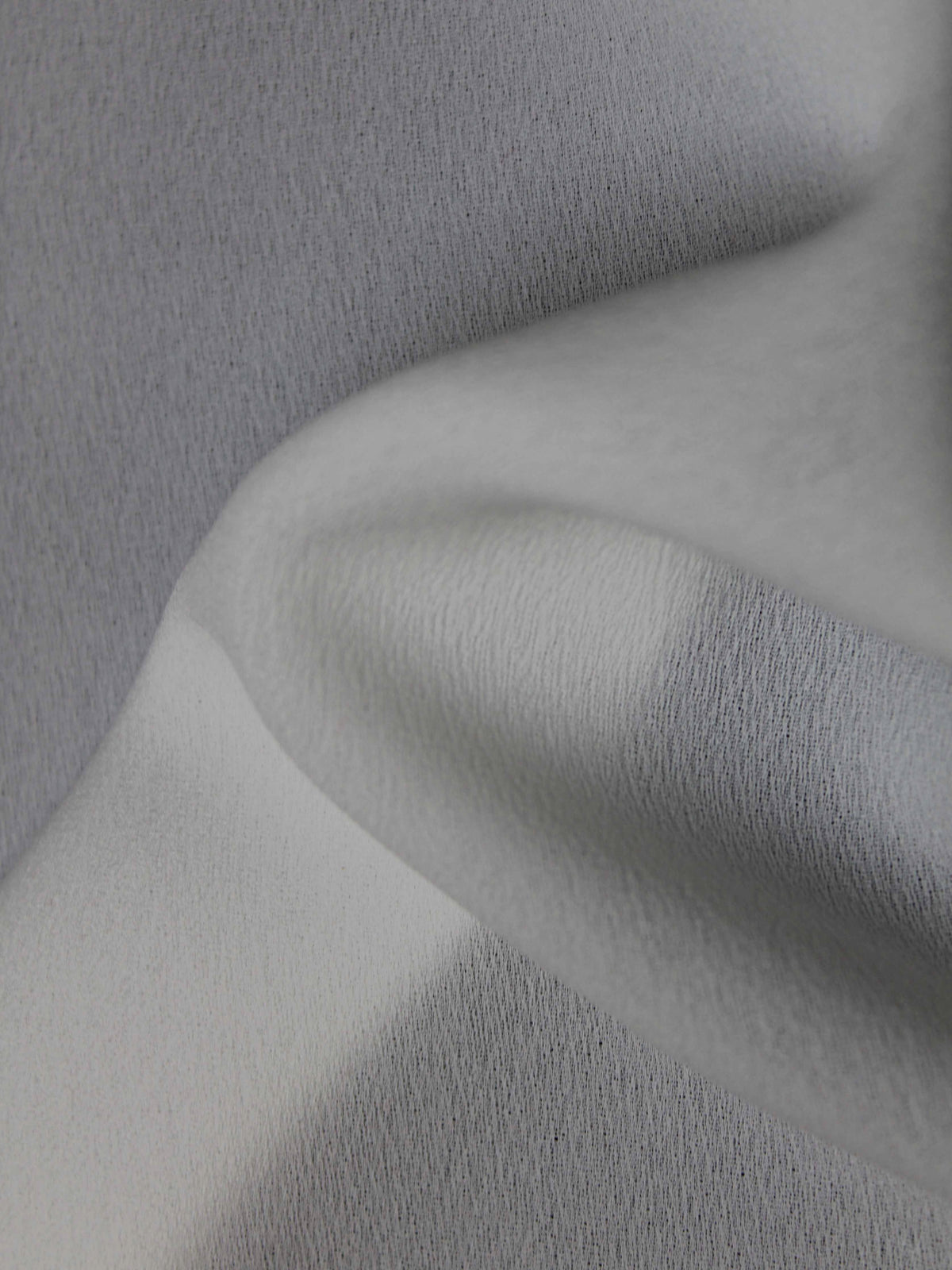 White Poly Georgette - P62