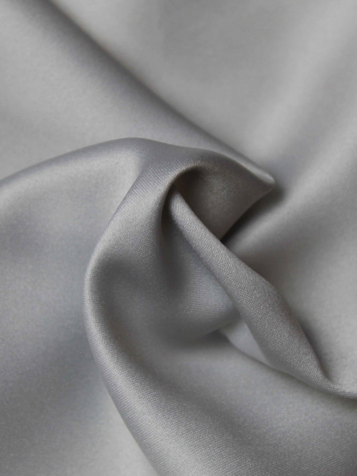 Silver Polyester Soft Satin - Trust (P77)