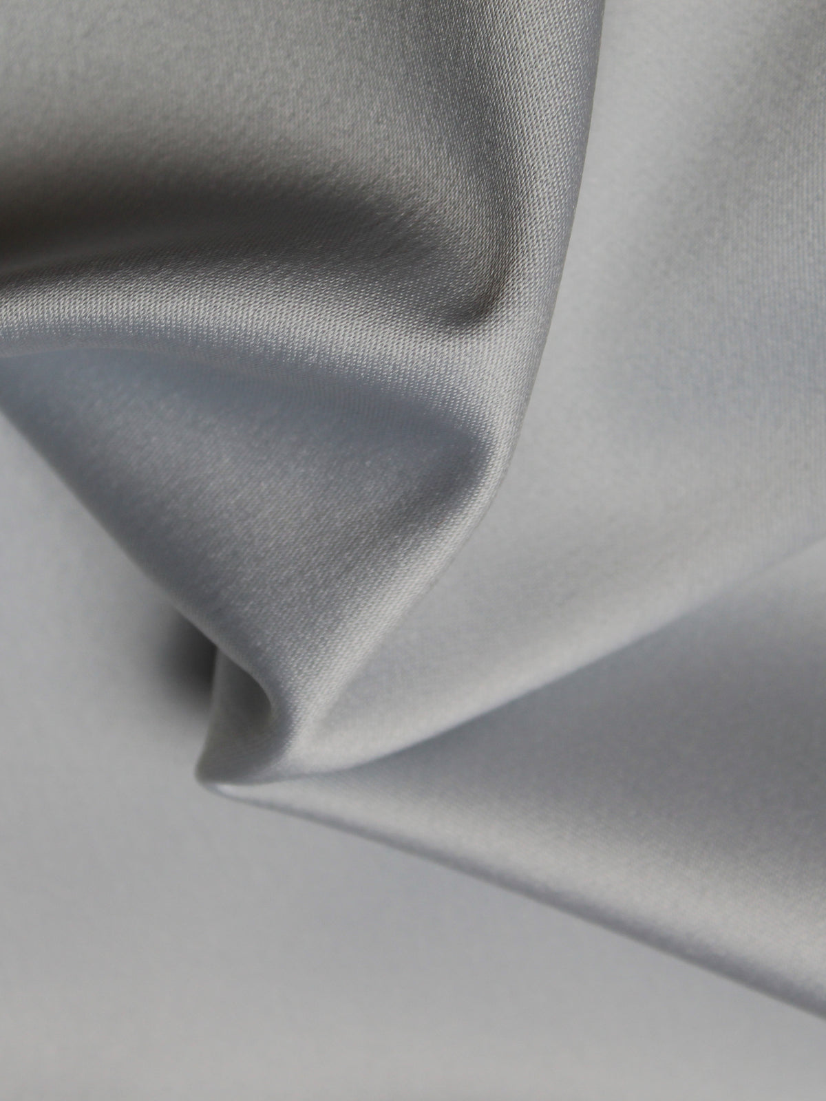 Silver Polyester Lycra Duchess Satin - P83