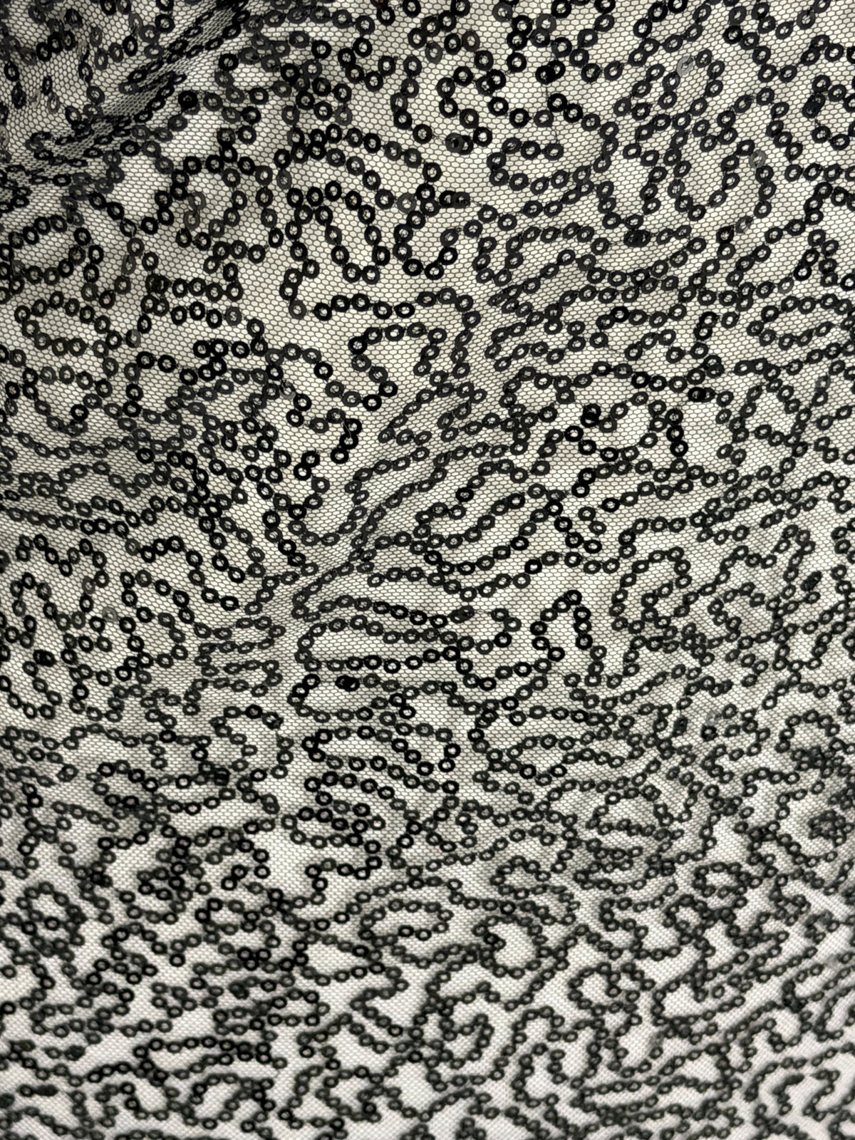Black Sequin Lace - P913