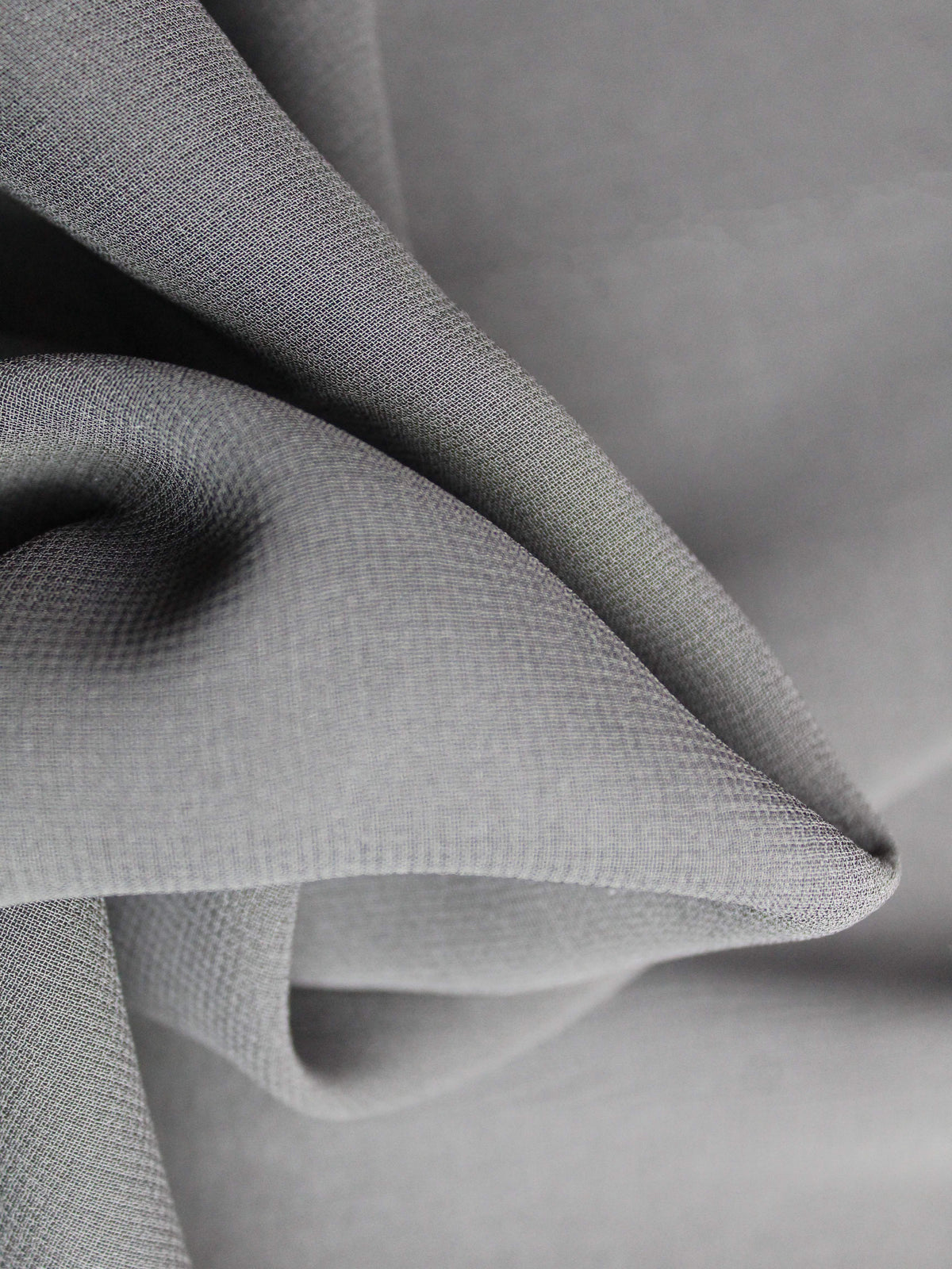 Black Recycled Georgette - PB2004