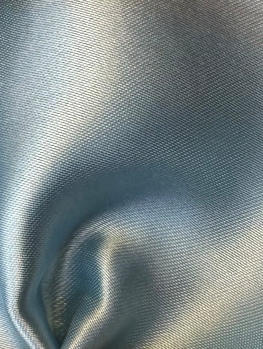 Light Blue Polyester Satin - Flamenco