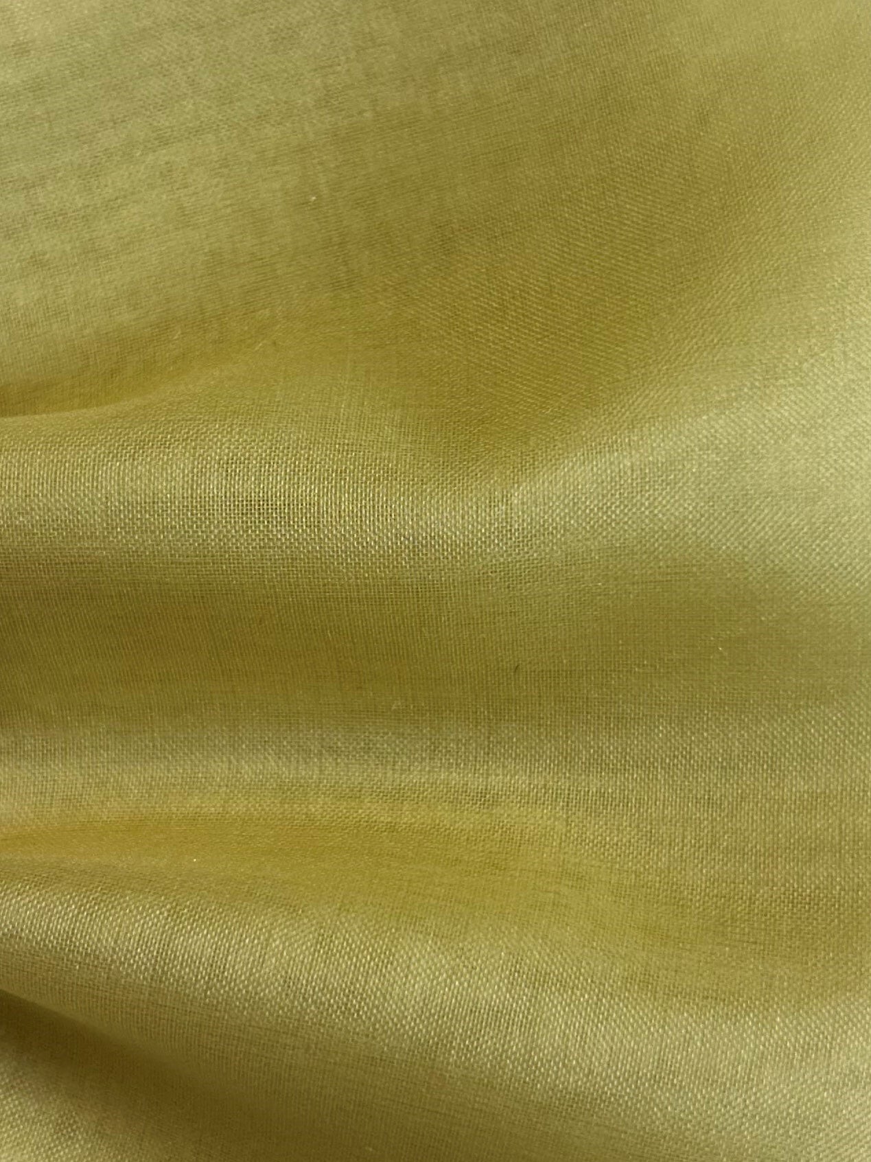 Light Yellow Solid Silk Organza Drape main image 0
