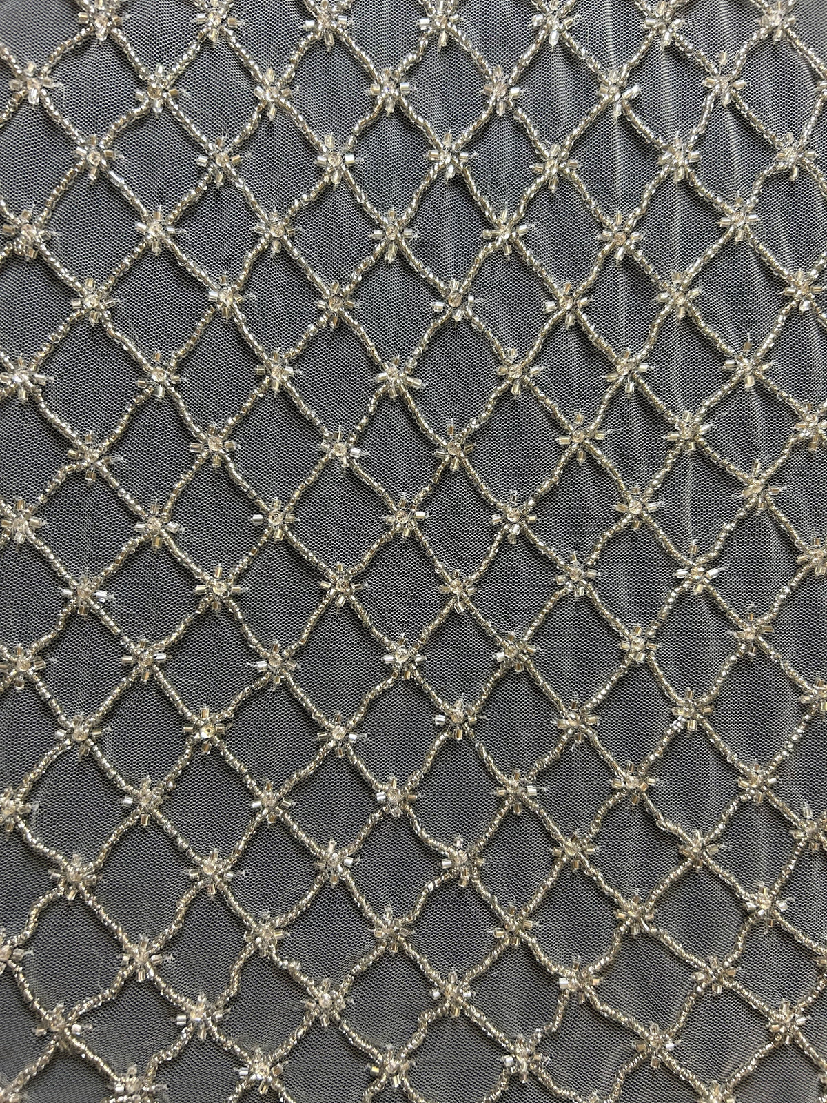 Ivory Hand Beaded Lace - Patience