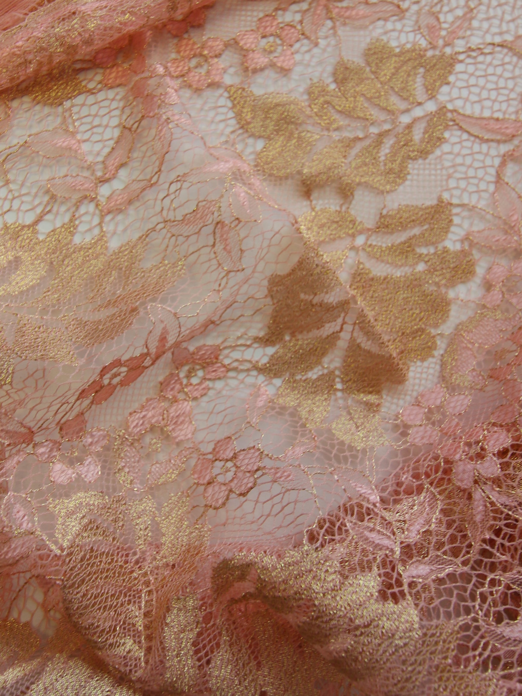 Peach Raschel Lace - Wren