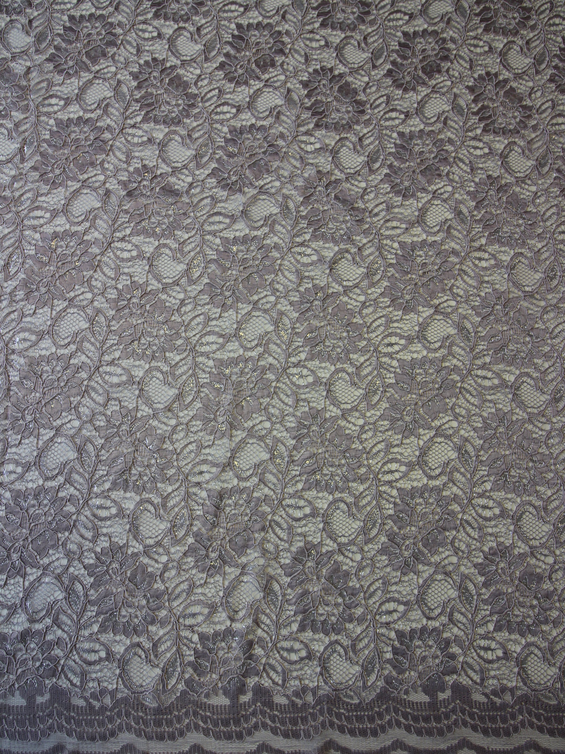 Pewter Grey Raschel Lace - Ezra