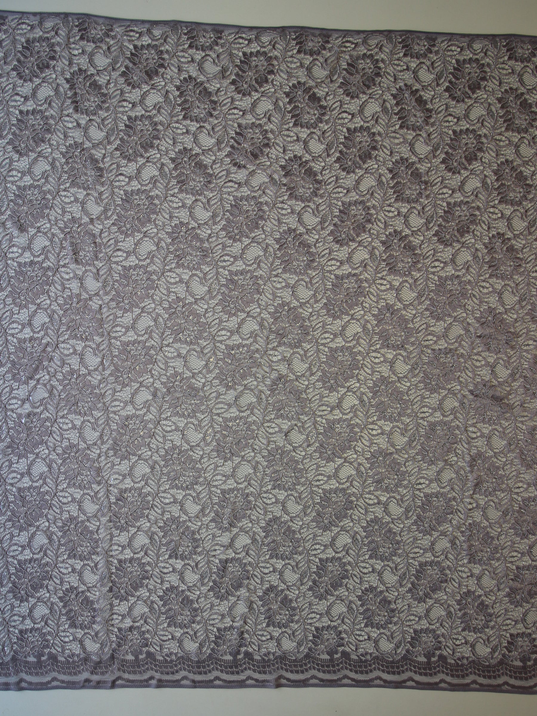 Pewter Grey Raschel Lace - Ezra