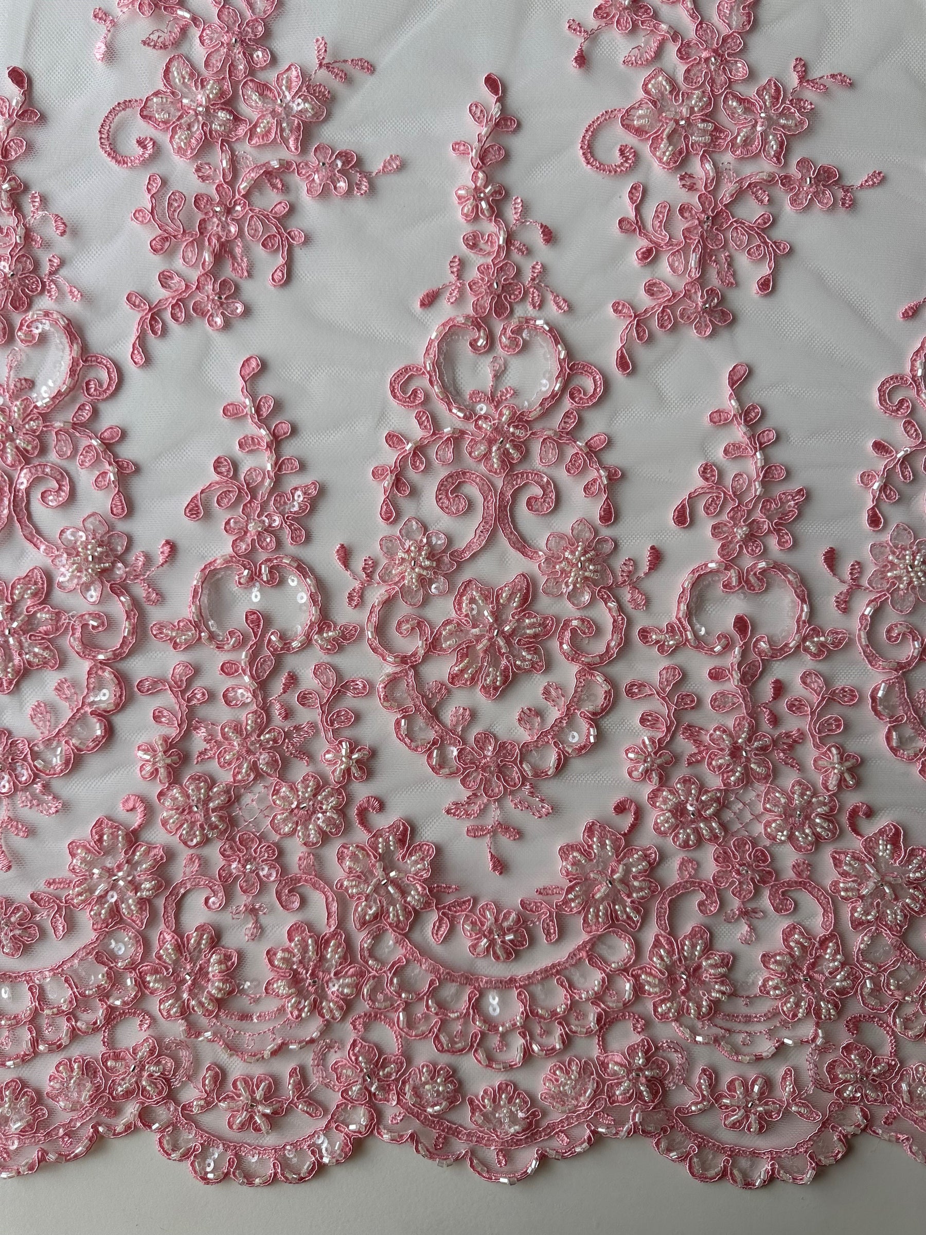 Peony Pink Lace - Alexandra