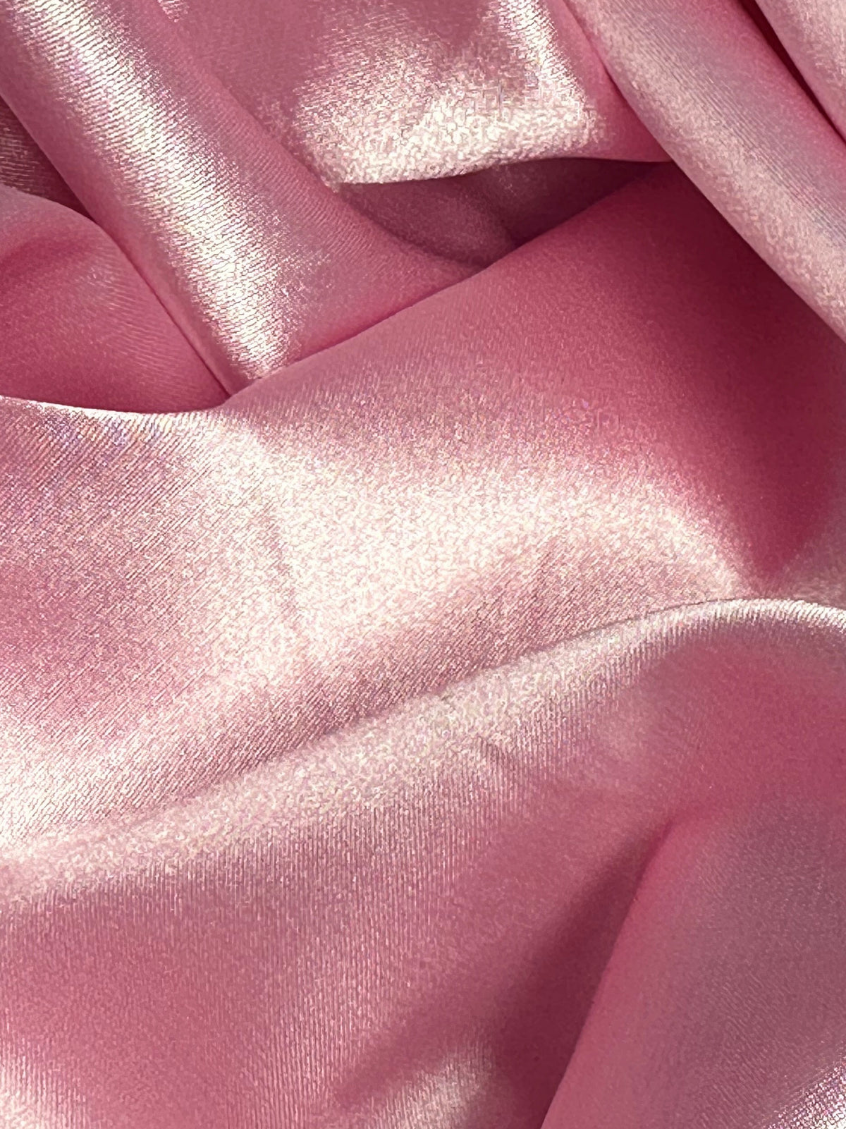 Pink Polyester Stretch Satin - Empathy