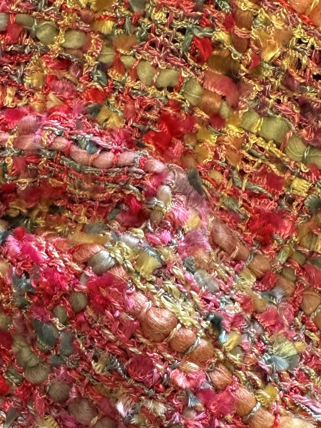 Pink Viscose Textured Fabric - Guru