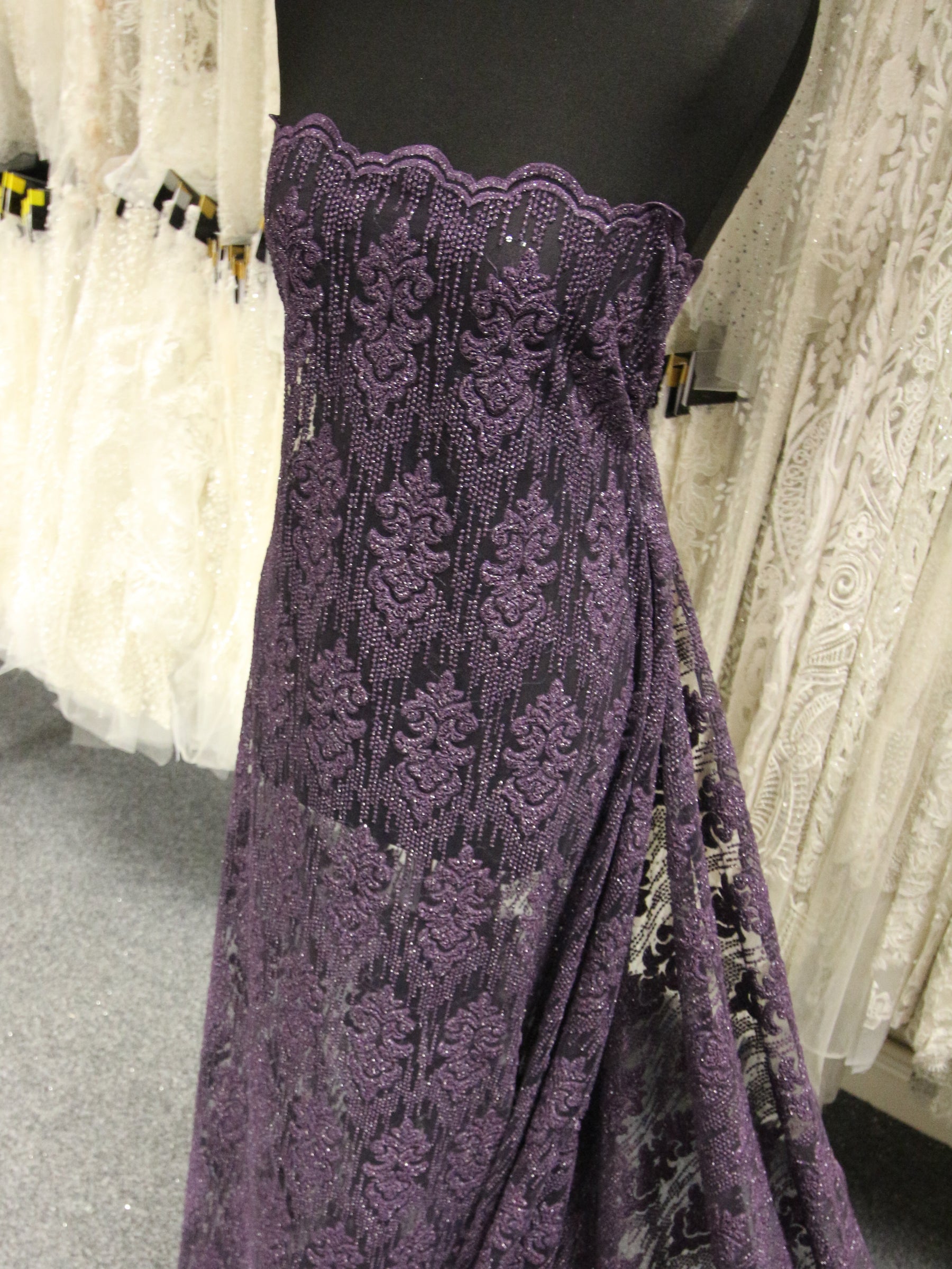 Purple Embroidered Lace – Mara
