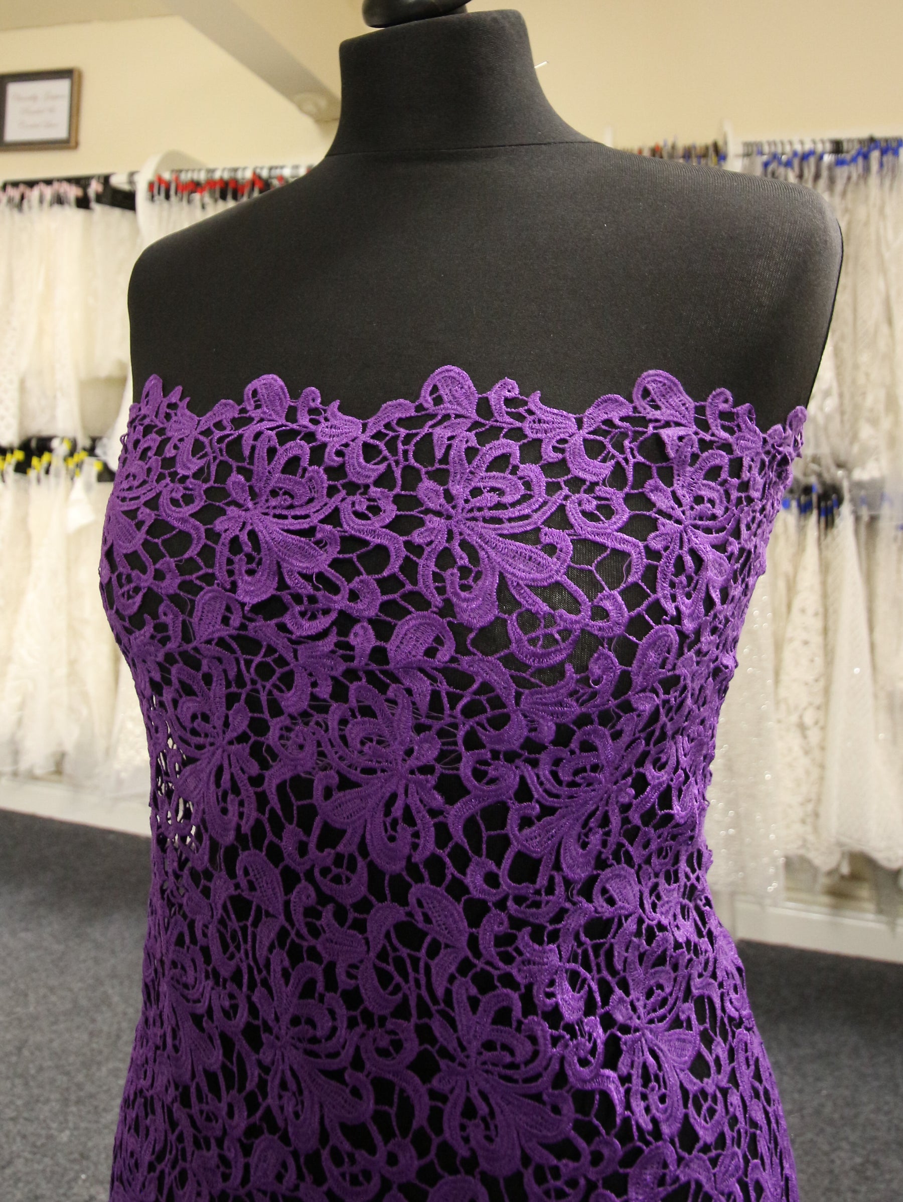 Purple Guipure Lace - Reese