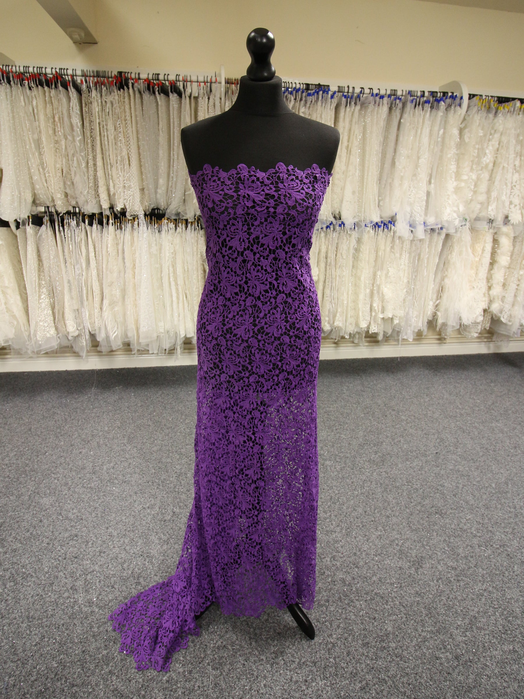 Purple Guipure Lace - Reese