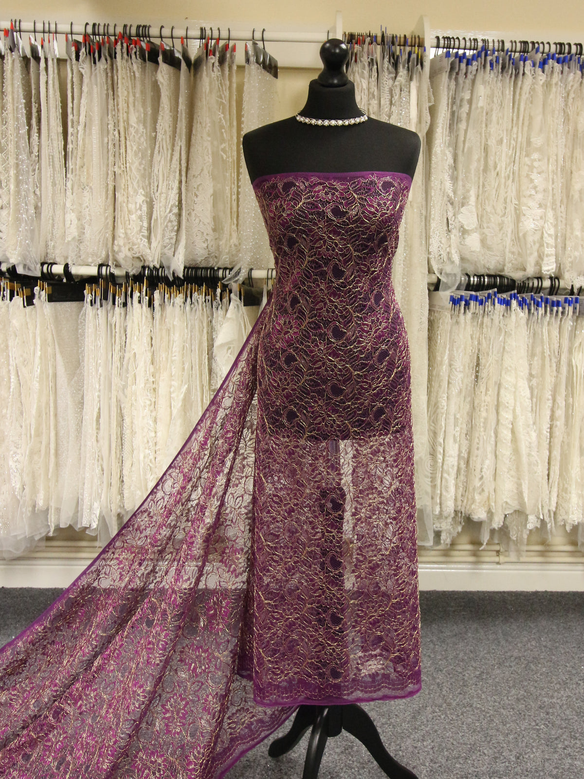 Purple Raschel Lace - Kris