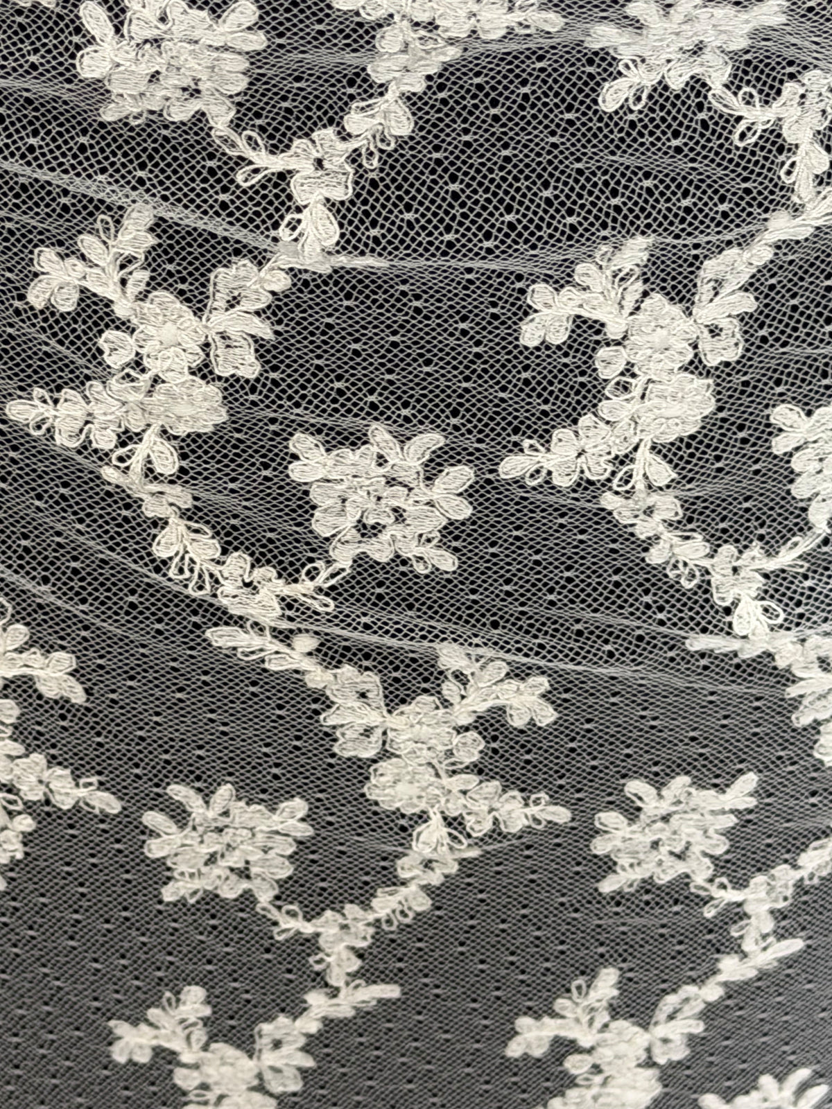Ivory French Embroidered Lace - Remington