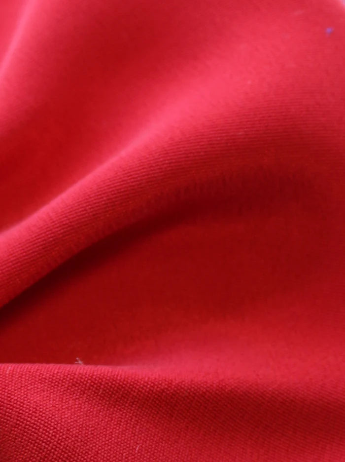 Red Silk Double Crepe - Tantalise