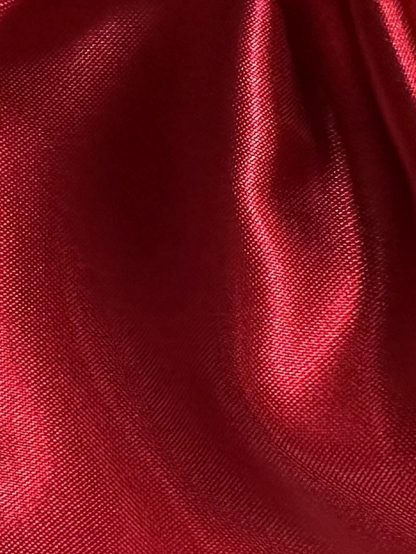 Red Acetate Lining Fabric - Tuscany