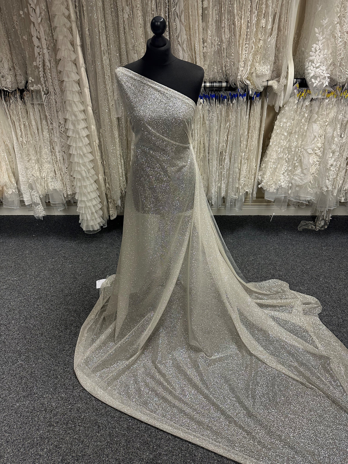 Ivory Glitter Tulle - Salute