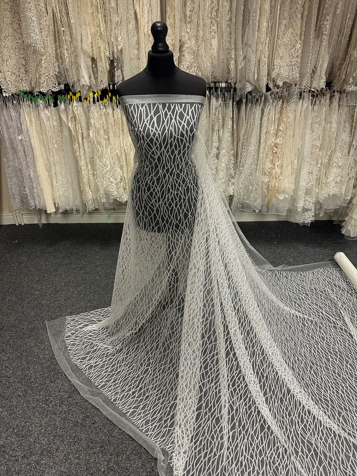 Porcelain Glitter Tulle - Savour