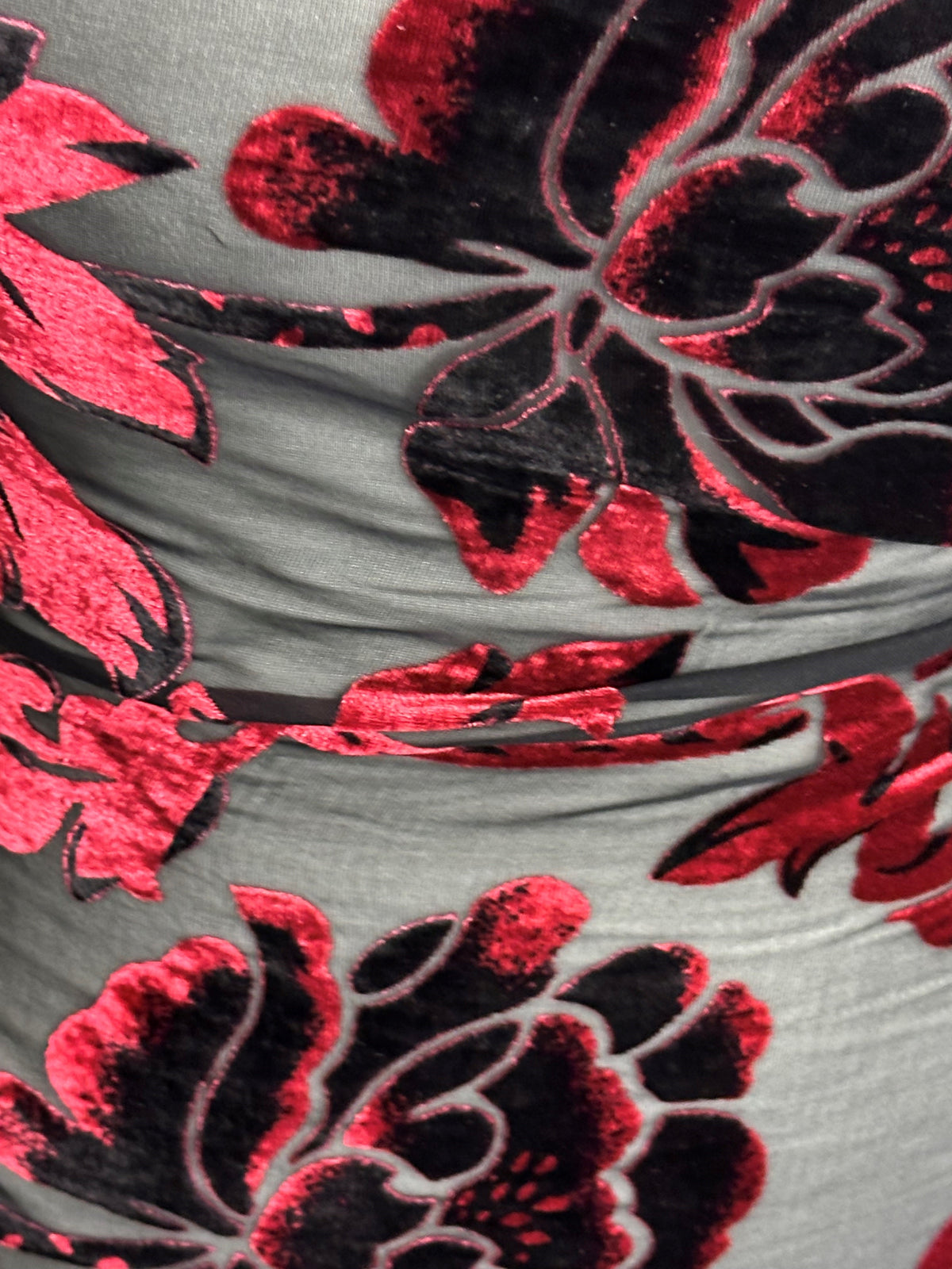 Burgundy on Black Velvet Burnout - Sacrosanct