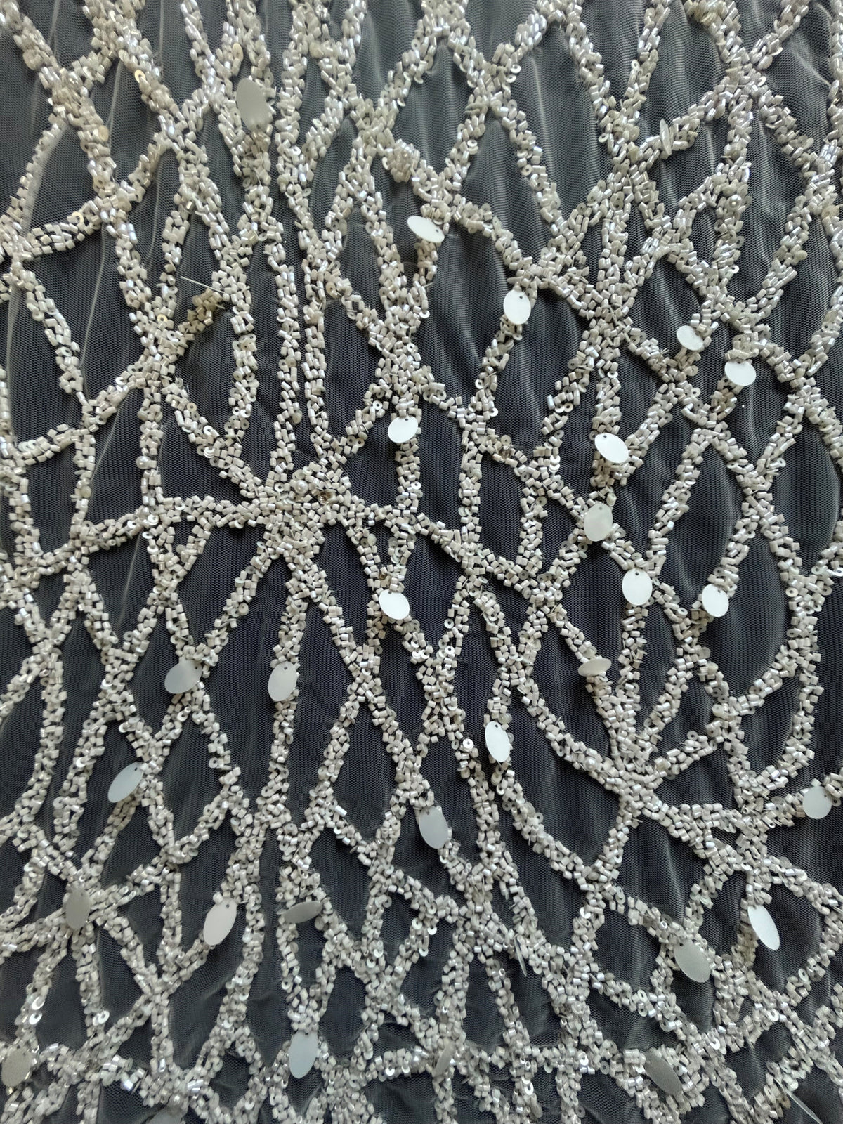 Ivory Beaded Lace - Saffy