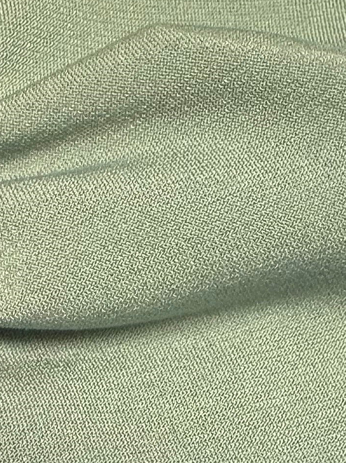 Sage Green Polyester Stretch Jersey - Ritual
