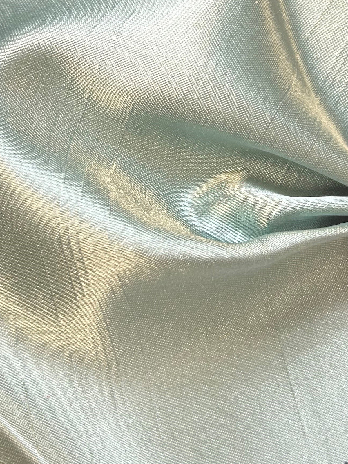 Sage Polyester Satin Backed Dupion - Clarity