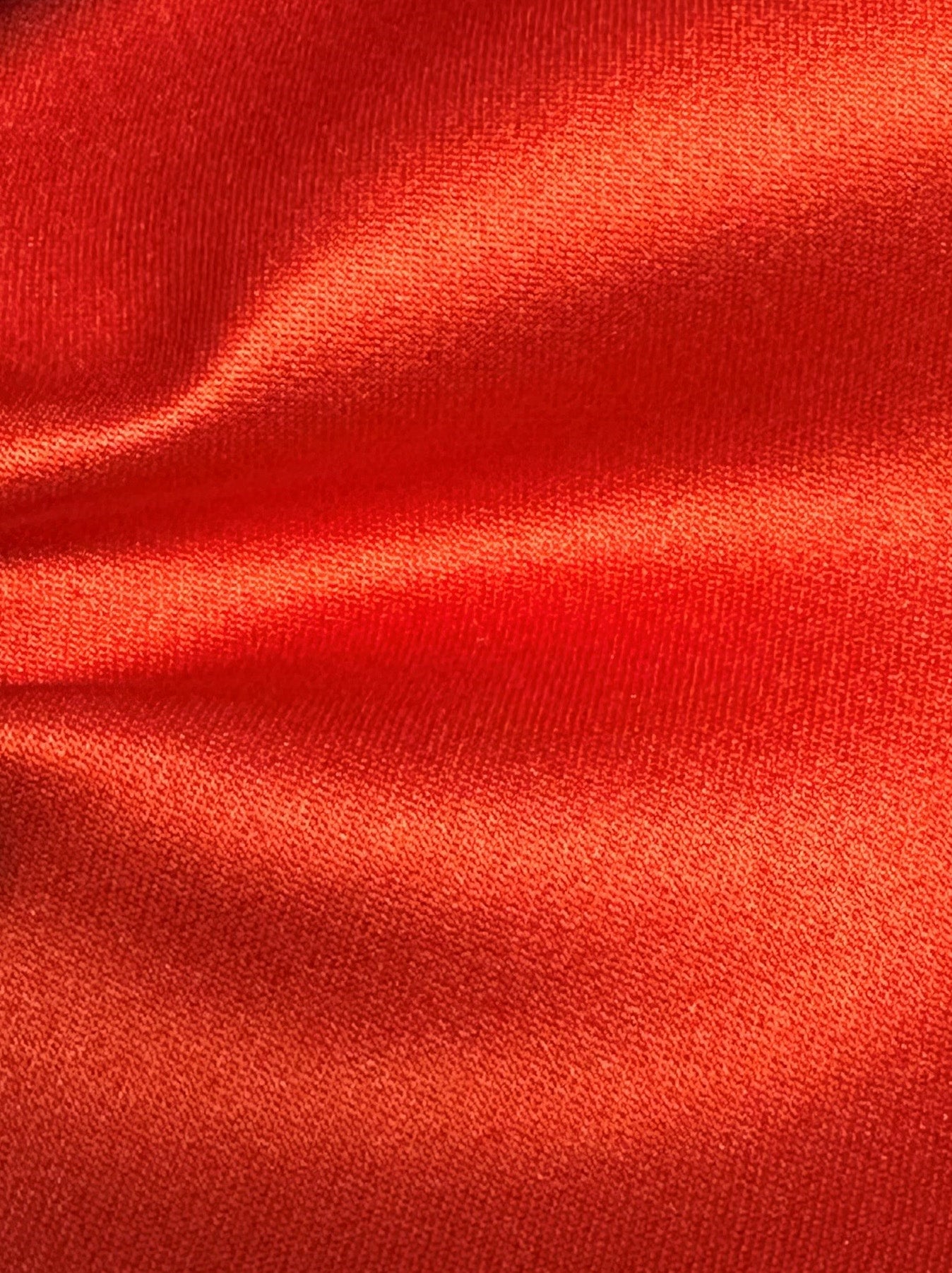 Scarlet Red Polyester Satin - Canada