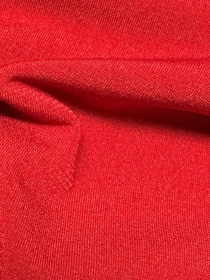Scarlet Polyester Stretch Jersey - Ritual
