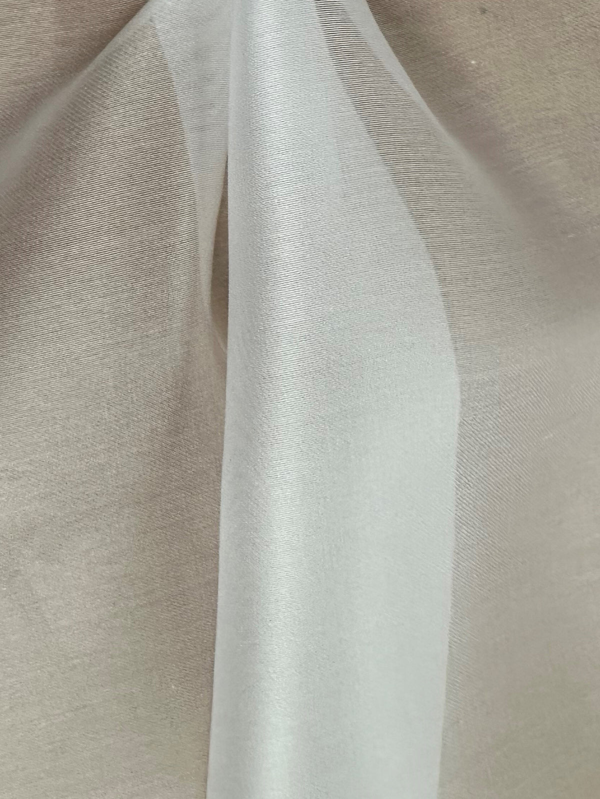 White Silk Satin Organza - P771