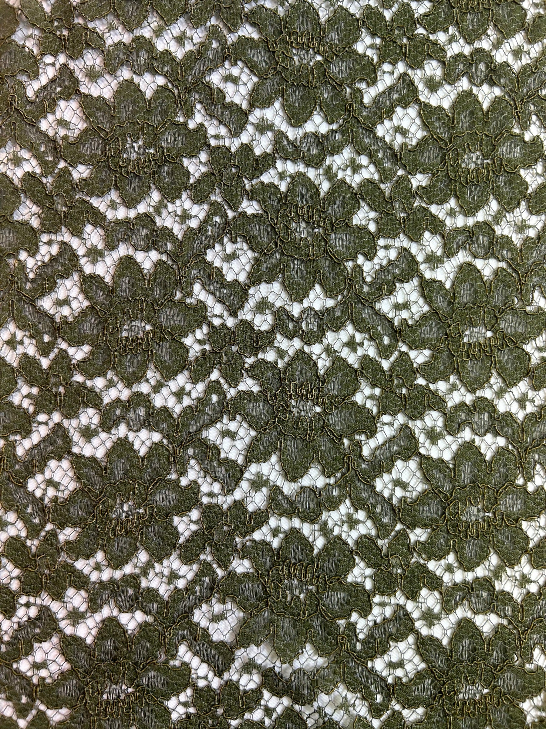 Olive Corded Lace - Shannon
