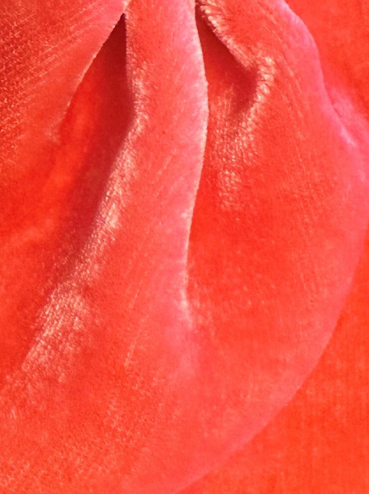 Navy Silk Velvet Vogue main image 1