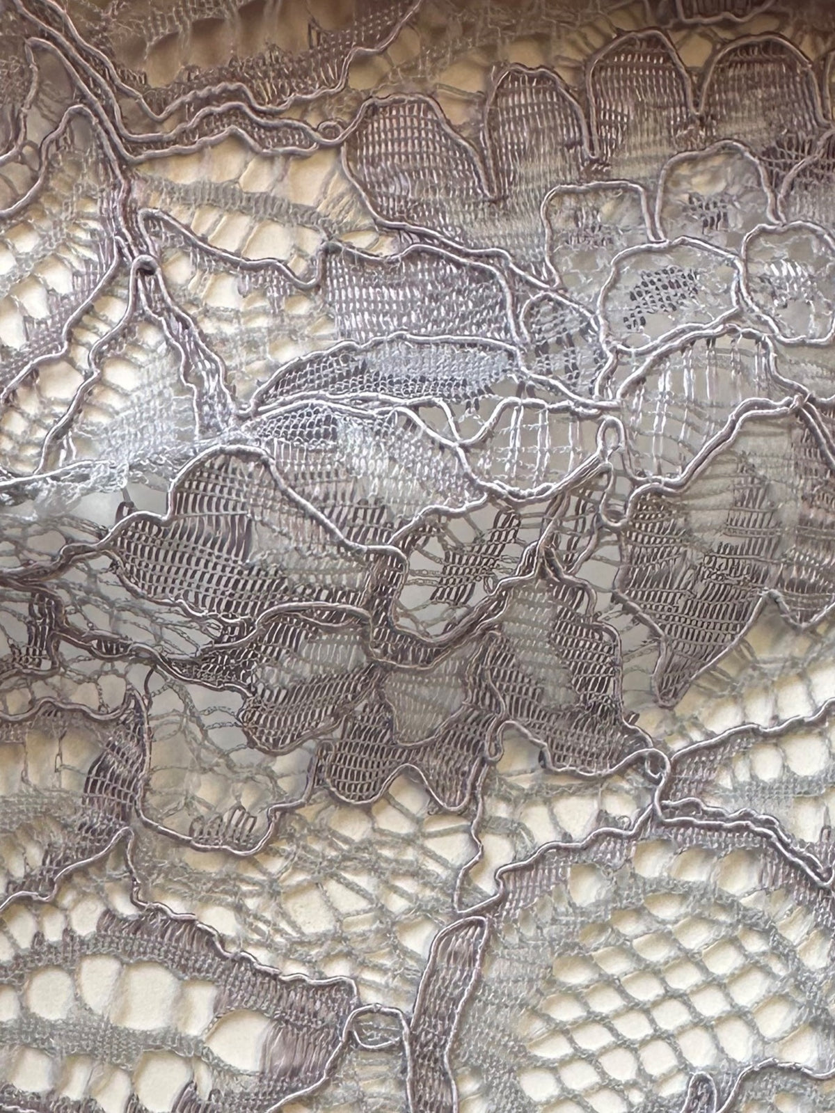 Silver Blush Corded Lace - Tocca