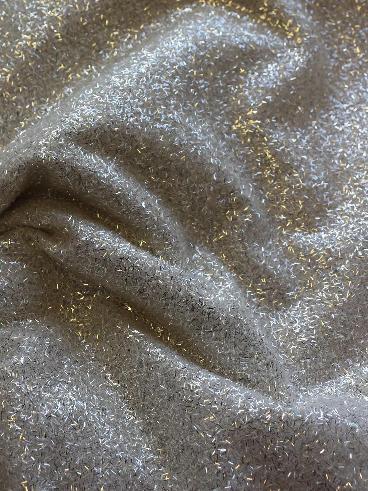 Silver Glitter Fabric - Battenberg