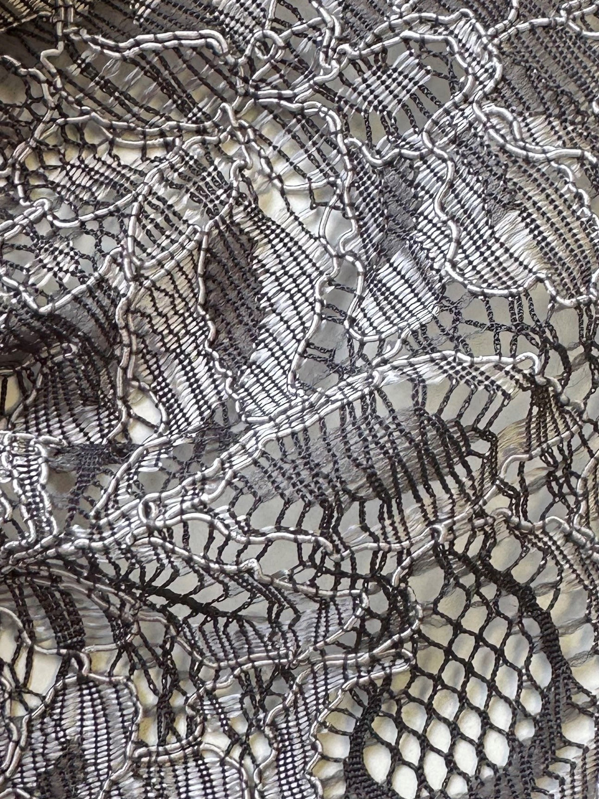 Slate Grey Corded Lace - Tocca