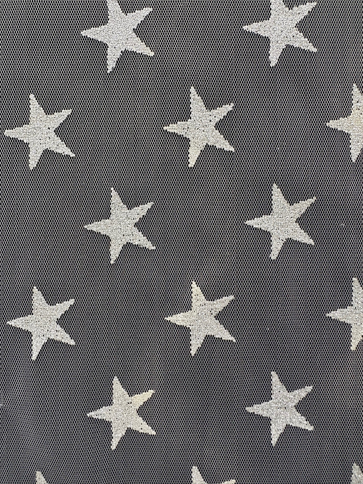 Silver Star Tulle - Spangle