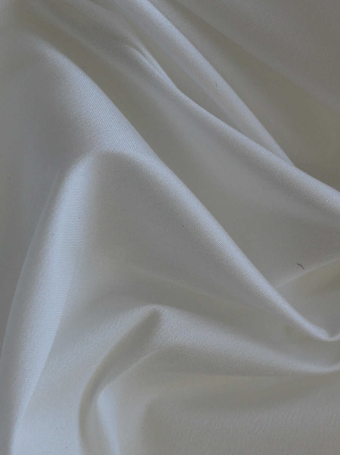 Ivory Polyester Stretch Taffeta - Abundance