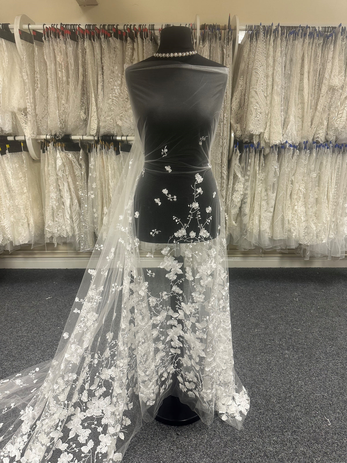 Ivory Italian Embroidered Lace - Styla