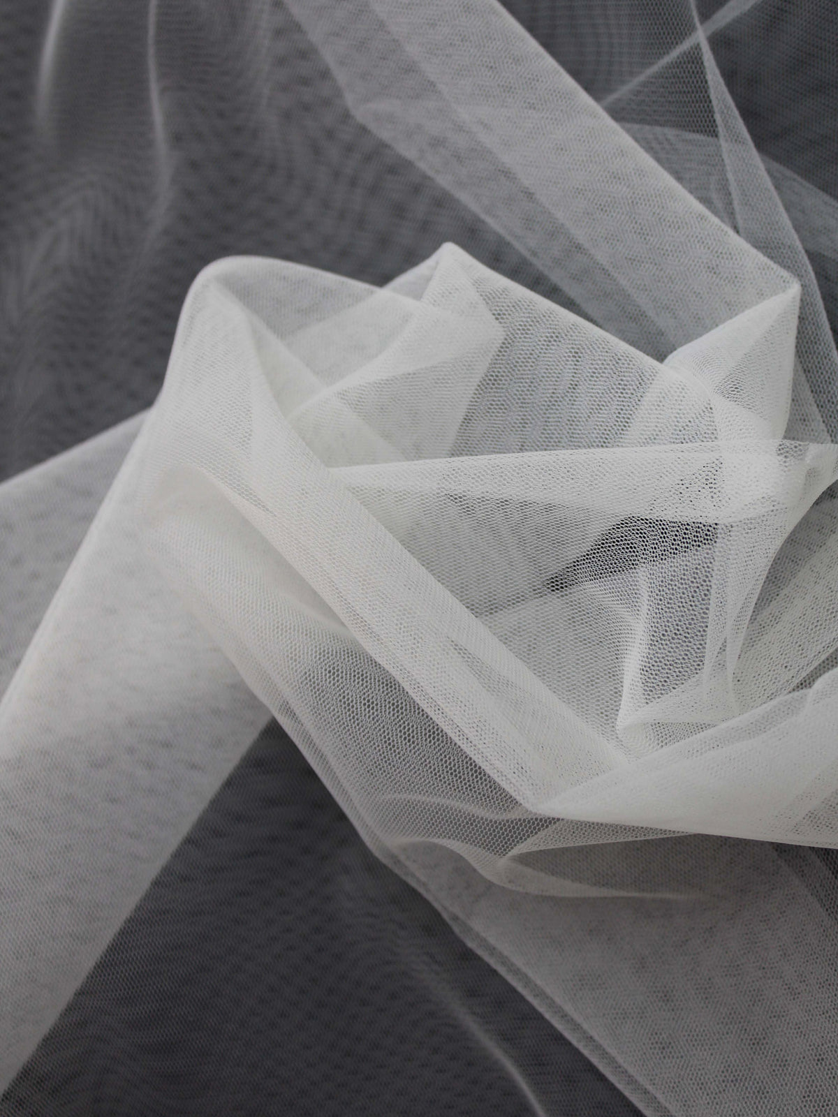 Standard Ivory Stretch Tulle - TU0003