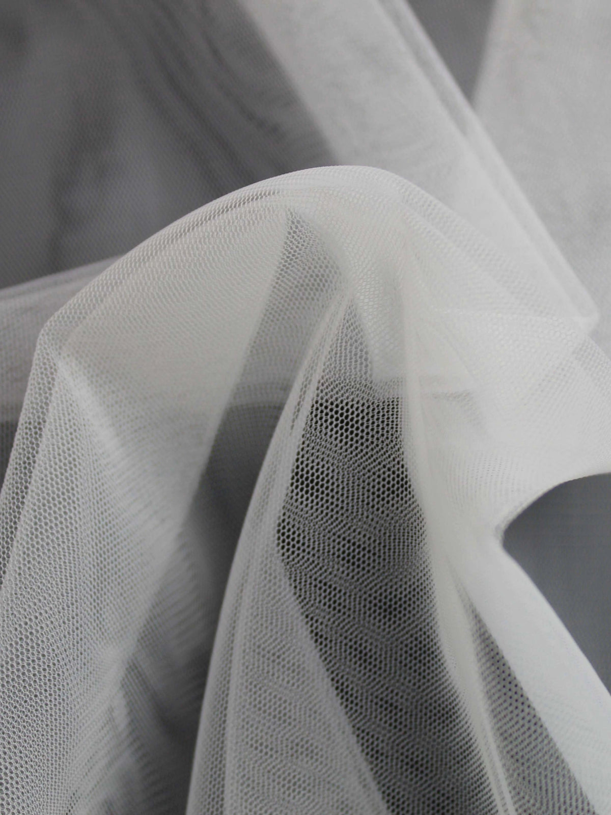 Light Ivory Stretch Tulle - TU0003