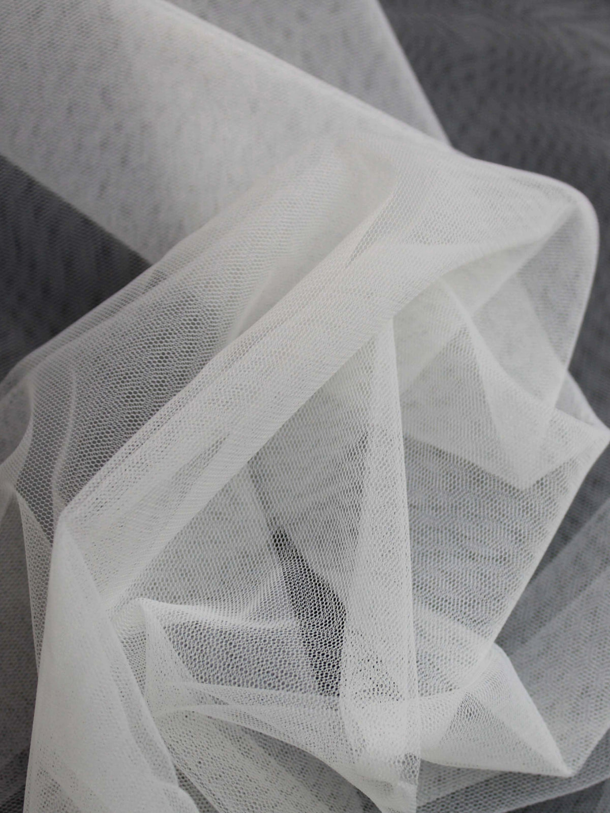 Standard Ivory Stretch Tulle - TU0003