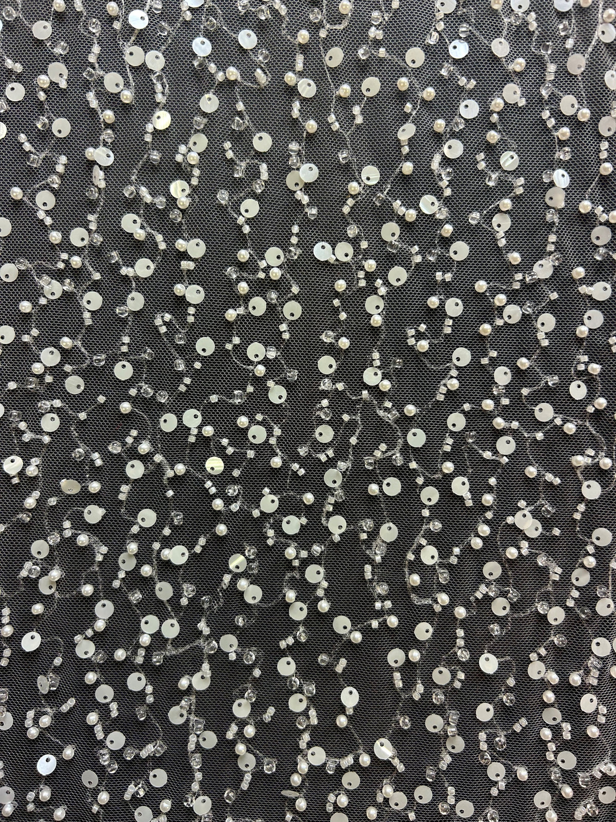 Sequinned & Beaded Tulle - Tanya