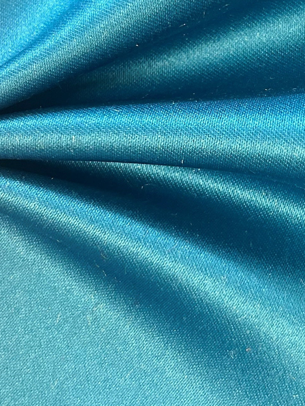 Teal Polyester Satin - Majestic